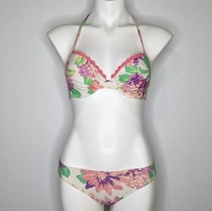 ✨3/$15 Aerie Blakely floral bikini XXL & 34C